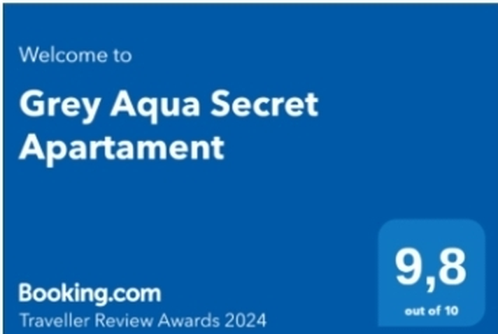 Booking.com Traveller Review Awards 2024: Grey Aqua Secret Apartament, ocena 9,8 na 10
